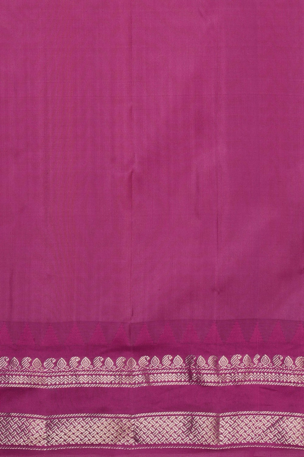 Image of Gadwal Silk Yellow Saree